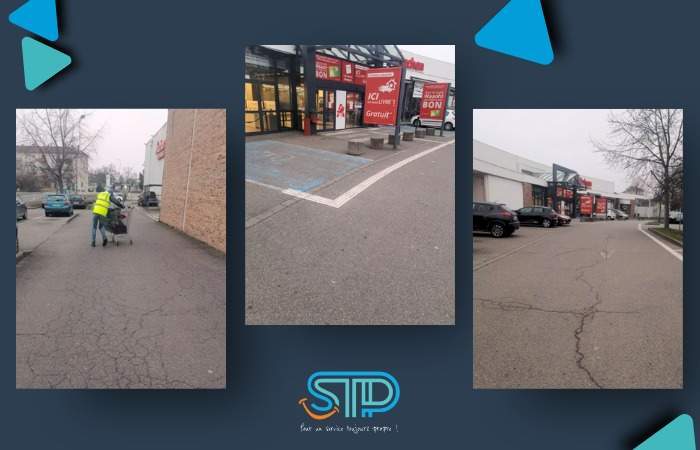 Parking d'un magasin Strasbourg